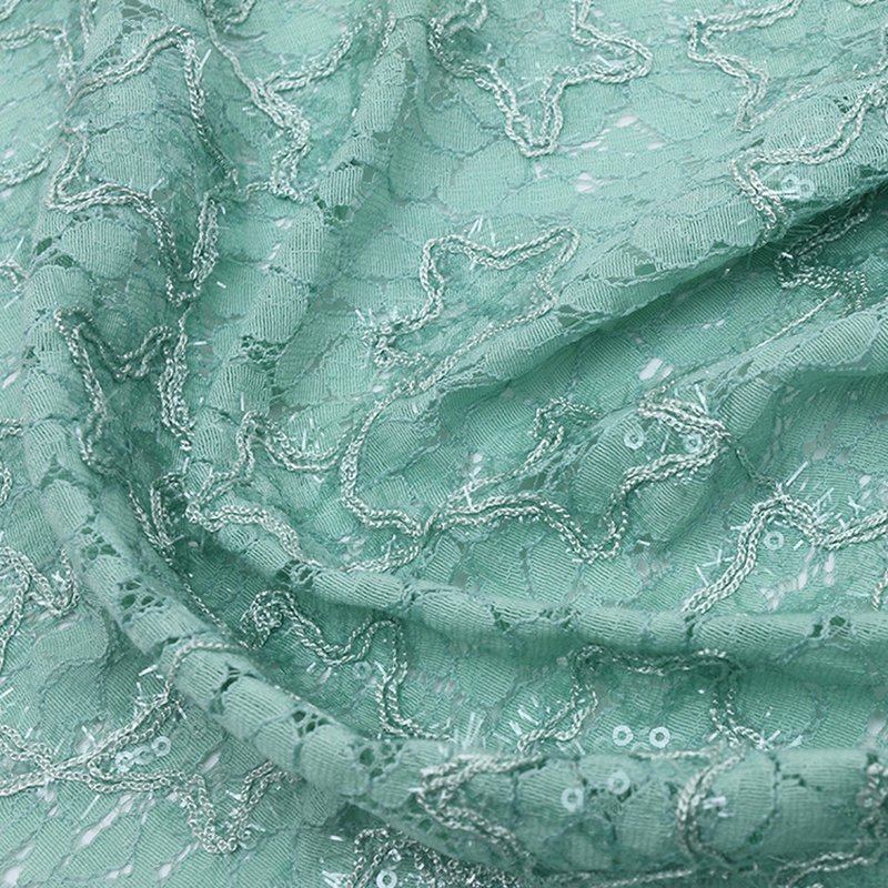 Lace Fabric Dress Star Polyester for Women's Wear Wholesale Supplier 7